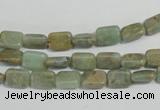 CNS253 15.5 inches 6*8mm rectangle natural serpentine jasper beads