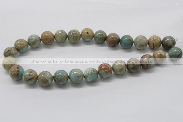 CNS26 16 inches 14mm round natural serpentine jasper beads wholesale