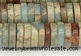 CNS320 15.5 inches 3*8mm heishi serpentine jasper beads