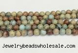 CNS332 15.5 inches 8mm round serpentine jasper beads wholesale