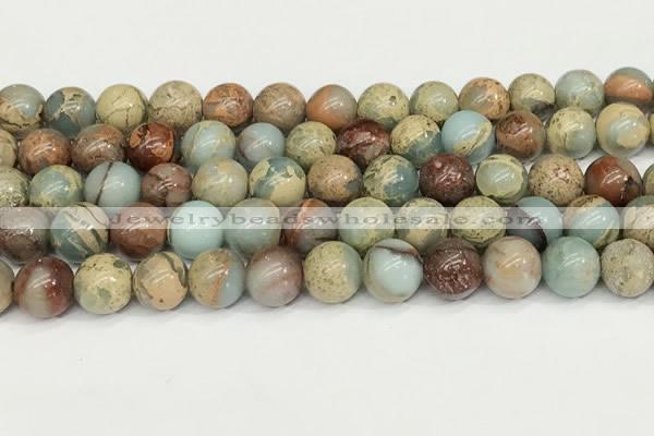 CNS333 15.5 inches 10mm round serpentine jasper beads wholesale