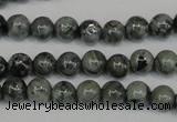 CNS400 15.5 inches 4mm round natural serpentine jasper beads