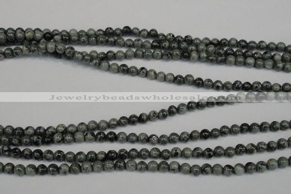 CNS400 15.5 inches 4mm round natural serpentine jasper beads