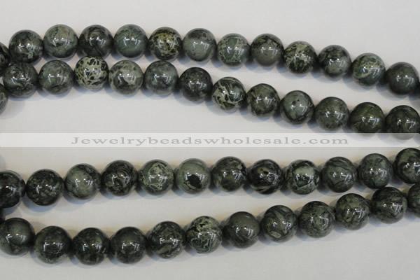 CNS404 15.5 inches 12mm round natural serpentine jasper beads