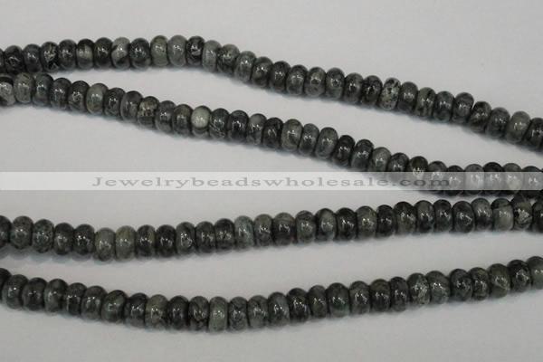 CNS412 15.5 inches 5*8mm rondelle natural serpentine jasper beads