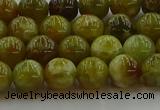 CNS602 15.5 inches 8mm round green dragon serpentine jasper beads