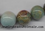 CNS70 15.5 inches 12mm - 24mm round natural serpentine jasper beads