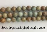 CNS704 15.5 inches 12mm round serpentine jasper beads wholesale