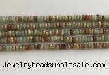 CNS712 15.5 inches 2*4mm rondelle serpentine jasper beads wholesale