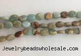 CNS723 15.5 inches 8*10mm oval serpentine jasper beads wholesale