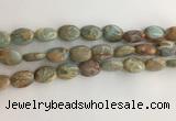 CNS724 15.5 inches 10*14mm oval serpentine jasper beads wholesale