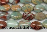 CNS90 15.5 inches 10*14mm oval natural serpentine jasper beads