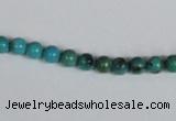 CNT01 16 inches 5mm round natural turquoise beads wholesale