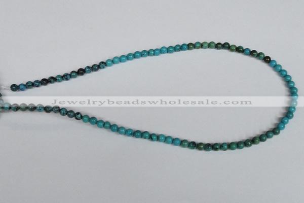 CNT01 16 inches 5mm round natural turquoise beads wholesale