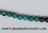 CNT02 16 inches 6mm round natural turquoise beads wholesale