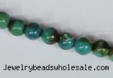 CNT04 16 inches natural turquoise 8mm round beads wholesale