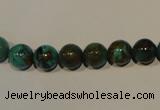 CNT104 15.5 inches 8mm round natural turquoise beads wholesale