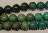 CNT106 15.5 inches 10mm round natural turquoise beads wholesale