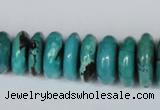 CNT11 16 inches multi-size rondelle natural turquoise beads wholesale