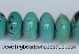 CNT12 16 inches multi-size rondelle natural turquoise beads wholesale