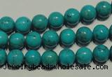 CNT147 15.5 inches 8mm round natural turquoise beads wholesale