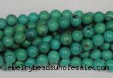 CNT205 15.5 inches 6mm round natural turquoise beads wholesale