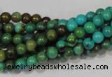 CNT207 15.5 inches 6mm round natural turquoise beads wholesale