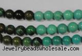 CNT208 15.5 inches 6mm round natural turquoise beads wholesale