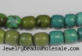 CNT211 15.5 inches 8*8mm – 8*10mm drum natural turquoise beads wholesale