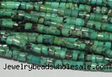 CNT216 15.5 inches 2.5*3mm heishi natural turquoise beads wholesale