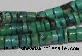 CNT220 15.5 inches 3*7mm – 5*9mm heishi natural turquoise beads