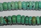 CNT223 15.5 inches 5*11mm rondelle natural turquoise beads wholesale