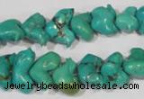 CNT232 15.5 inches 10*16mm animal natural turquoise beads wholesale