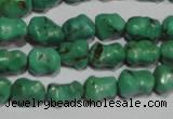 CNT235 15.5 inches 8*10mm bone natural turquoise beads wholesale