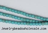 CNT24 16 inches 3.5mm round natural turquoise beads wholesale