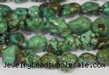 CNT243 15.5 inches 8*10mm - 10*14mm nuggets natural turquoise beads