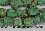 CNT246 15.5 inches 12*14mm - 14*16mm nuggets natural turquoise beads