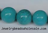 CNT25 16 inches 20mm round natural turquoise beads wholesale