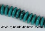 CNT27 16 inches 6*15mm rondelle natural turquoise beads wholesale