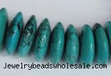 CNT29 16 inches 8*25mm rondelle natural turquoise beads wholesale