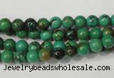 CNT351 15.5 inches 6mm round turquoise beads wholesale