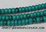 CNT360 15.5 inches 4*6mm rondelle turquoise beads wholesale