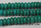 CNT363 15.5 inches 4*8mm rondelle turquoise beads wholesale