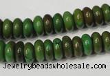 CNT366 15.5 inches 5*10mm rondelle turquoise beads wholesale