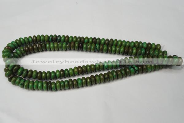 CNT366 15.5 inches 5*10mm rondelle turquoise beads wholesale