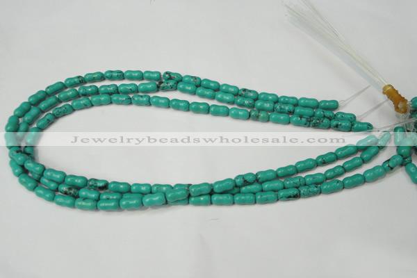 CNT372 15.5 inches 5*10mm bone turquoise beads wholesale