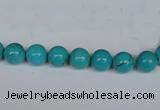 CNT38 16 inches 3mm round turquoise beads wholesale