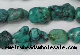 CNT381 15.5 inches 10*14mm - 12*16mm nuggets natural turquoise beads