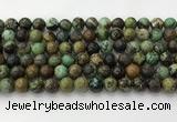 CNT411 15.5 inches 8mm round natural turquoise beads wholesale