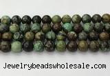 CNT413 15.5 inches 12mm round natural turquoise beads wholesale